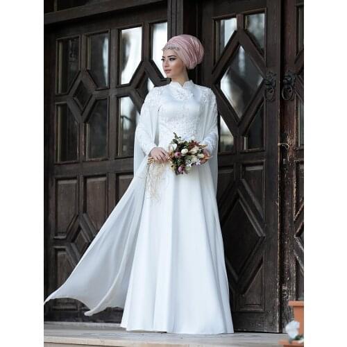 Zarif Tesettür Womens Satin Dresses