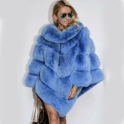 Women Fashion Real Fox Fur Capes Stand Collar One Size Whole Skin Genuine Fox Fur Ponchos 2021 New Trendy Outwear Fur Cape Woman