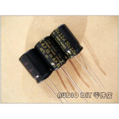 10PCS/50PCS FOR AUDIO CROSSOVER BP 2.2uF 50V 50v2.2uf audio non-polar capacitor