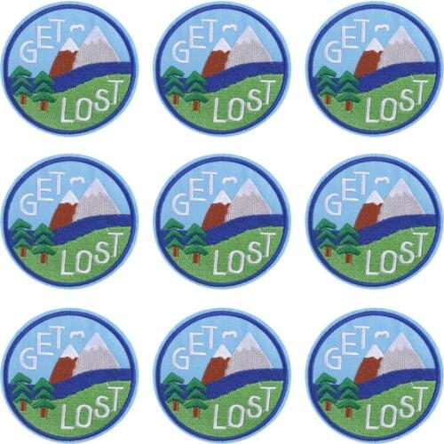 10Pcs/Set Outdoor Mountain Forest Patch For Clothing Iron On Embroidered Patches For Clothes Appliques For DIY T-shirt Badges