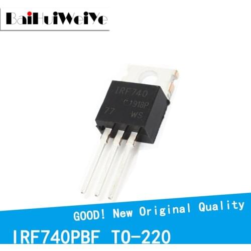 10PCS/LOTIRF740PBF IRF740 400V/10A TO-220 New and Original IC Chipset MOSFET MOSFT TO220