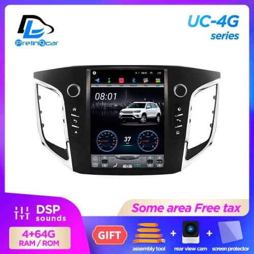 4G Lte Vertical screen android 9.1 system multimedia video radio player for hyundai IX25 Creta 2014-2018 navigation stereo