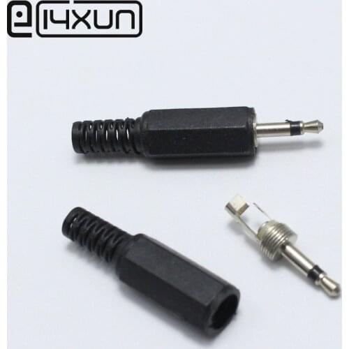 5pcs 2.5mm Mono Male Plug Jack DIY Solder Headphones Audio Connector