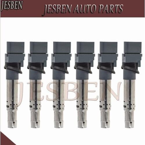 6PCS 022905715A Ignition Coil For AUDI A3 Sportback Q7 TT Roadster PORSCHE CAYENNE SKODA SUPERB 3.2 3.6 2003-2015 95560210103