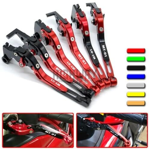 Motorcycle CNC Accessories Adjustable Folding Extendable Brake Clutch Levers for YAMAHA MT-01 2004-2009
