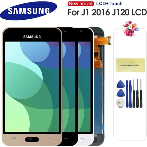 For Samsung Galaxy J1 2016 J120 J120F J120H J120M LCD Display Touch Screen Digitizer Assembly Replacement Can Adjust Brightness