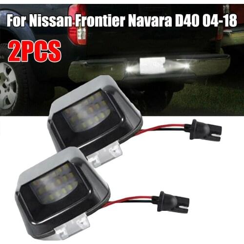 Hot sale For Nissan Frontier Navara D40 Suzuki Pickup White LED License Plate Light 04-18