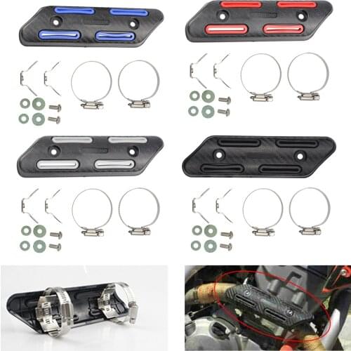 Universal Motorcycle Exhaust Muffler Pipe Heat Shield Guard Anti-Scalding