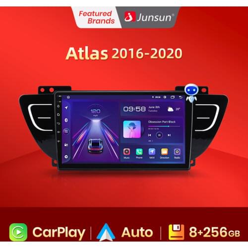 Junsun V1 2G+32G Android 10.0 RDS For Geely Atlas NL-3 2016 - 2020 Car Radio Multimedia Video Player Navigation GPS 2 din dvd