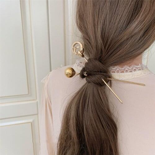 2pcs Elegant Women Gold Color Metal Hairpins Clip Wedding Bridal Hair Jewelry Accessories Hairstyle Design Tools Bun Maker Gifts