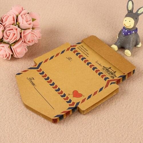 45pcs Cute Kraft Paper Envelope Memo Pads Papeleria Kawaii Stationery Planner Sticky Notes School Office Message Writing Card