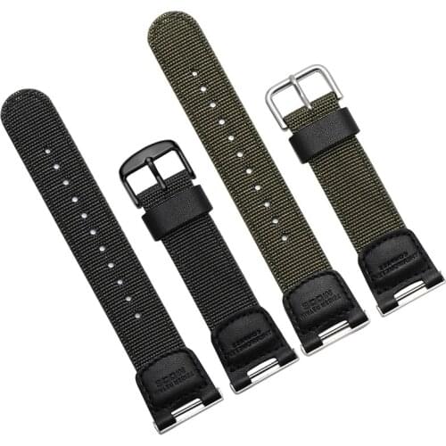 Nylon Watchband Special Interface Black Army Green Bracelet Replacement Strap For G SHOCK GW-3000B GW3500B 2000 Watch Chain