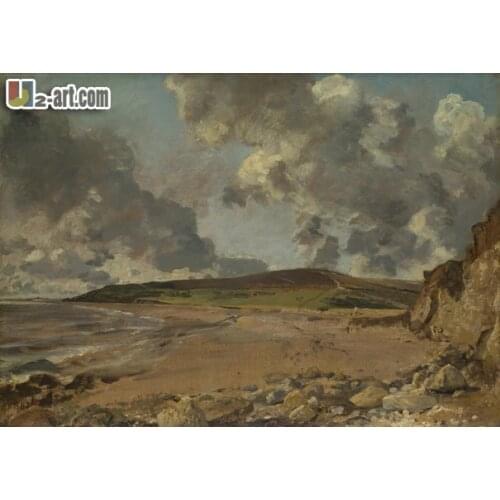 Canvas Prints (John Constable Weymouth Bay) High quality Impression modern painting home decor picture printing Classical-045