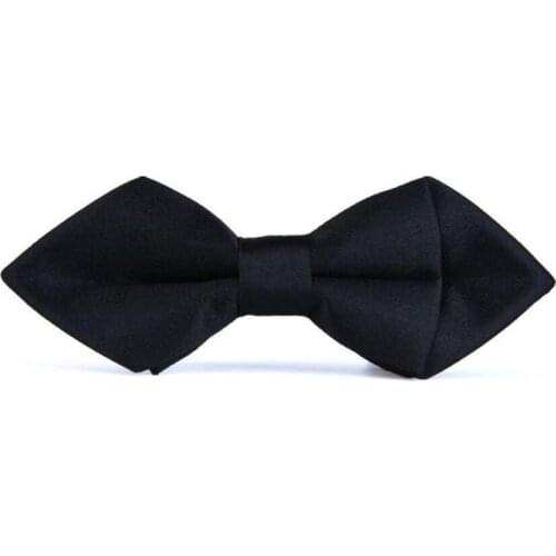 Adjustable bow tie children Pointed fashion neckwear kids butterfly Bowtie sharp Bow Ties red dot blue black white 2 pcs/lot
