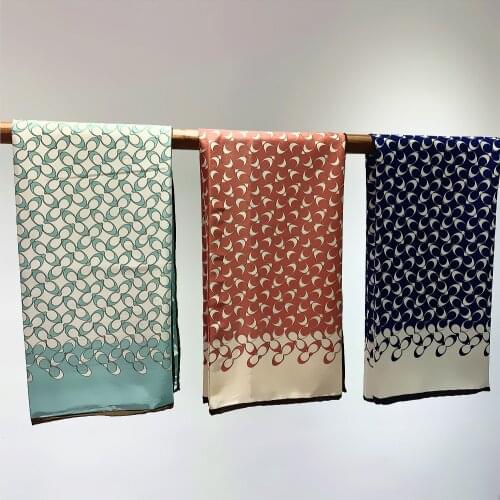 Manual crimping Hundreds Of Horses Square Scarf Twill Silk Hand Rolled Hem Women Hijab Scarf Foulard Shawl Brand Head Scarves