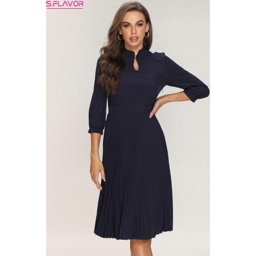 S.FLAVOR Summer Dresses With Sleeves