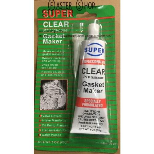 5pcs Rtv Professional Use Silicone Gasket Maker clear High Temp Sealant 85g 3oz Tube