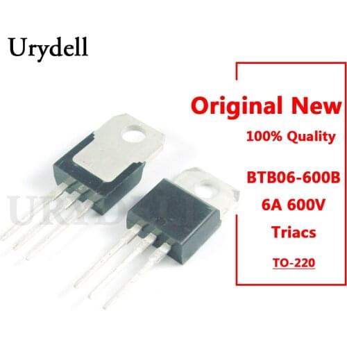 5pcs BTB06-600B BTB06 6A 600V Triacs TO-220 New and Original