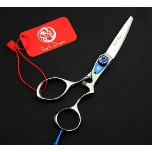 TOPPEST 5.5 in. Diamante Hairdressing Scissors With Bag Japan 440C 62HRC Home & Salon Dogs Cats Pet Cutting Shears Hair Scissors