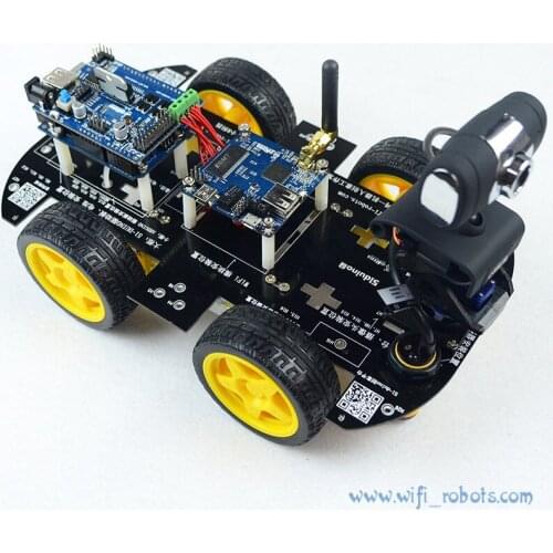 Wifi Smart Car Robot Kit for arduino iOS Video Car Robot Wireless Remote Control Android PC Video Monitoring