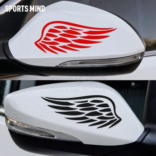 10 Pairs SPORTS MIND wing Rearview Mirror vinyl stickers Decal For PEUGEOT NISSAN OPEL SEAT HONDA TOYOTA ford focus accessories