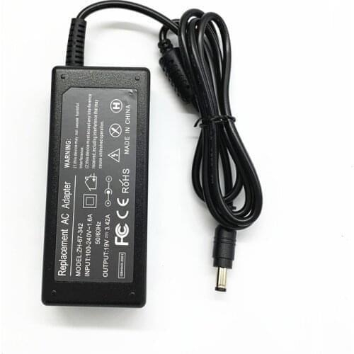 AC 100-240V to DC 19V 3.42A Power Supply Charger 19 V Volt For ACER TravelMate/Aspire 1410 C200 1411 1640 380 2300 7100 2400