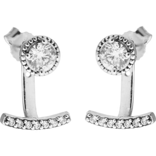 Abstract Elegance Earrings 925 Sterling Silver Jewelry For Woman Make up Fashion Female Earrings Party Jewelry Wholesale