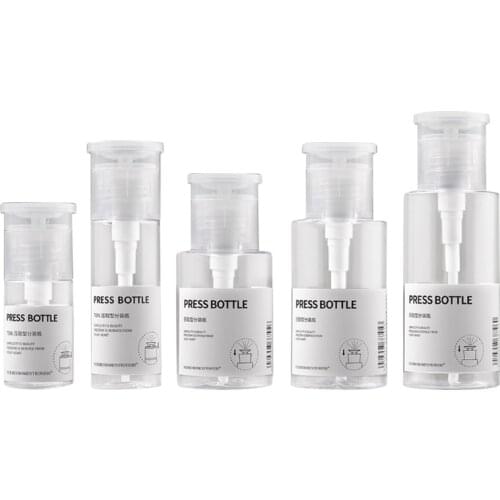 1 Set Empty PET Clear Bottlesï¼Pump Bottle, Empty Refillable Lotion Soap Shampoo Bottles Dispenser Containers with Pump G99E