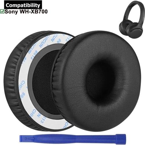 1Pair Replacement Earpads Ear Pads Muffs Cushions Repair Parts for Sony WH-XB700 WHXB700 WH XB700 Headphones Headsets Earphones