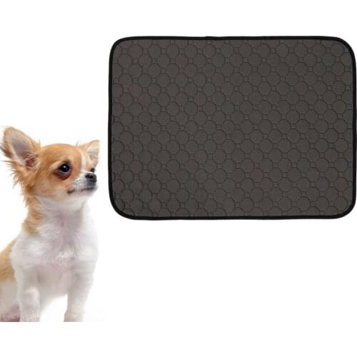 1pc Pet Pee Pads Water Absorption Mat Pet Toilet Mat Pet Supplies for Dog Puppy (Grey)