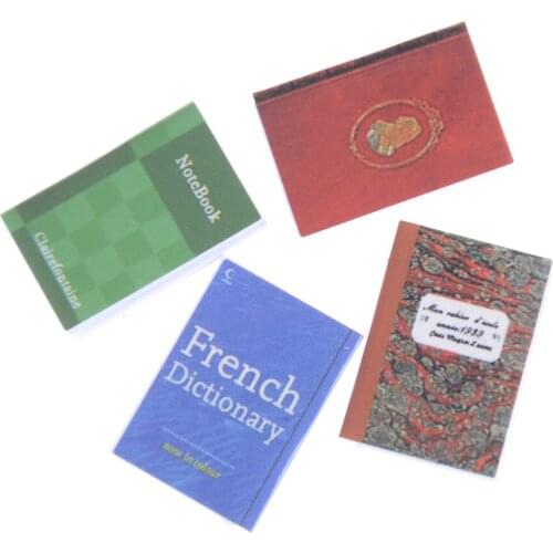 1 Piece Mini Accessories 1/12 1/6 Scale Dollhouse Miniature Book 14mm*15mm