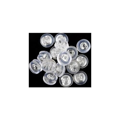 10pcs/lot 5.5x4mm Rubber Earring Back Silicone Round Ear Plug Blocked Caps Stoppers For DIY Parts Jewelry Findings Making