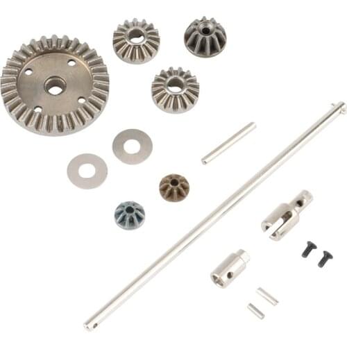 2 Set for HBX 16889 16889A 16890 16890A SG1601 RC Car Parts, Main Axie Drive Shaft & Differential Driving Gears