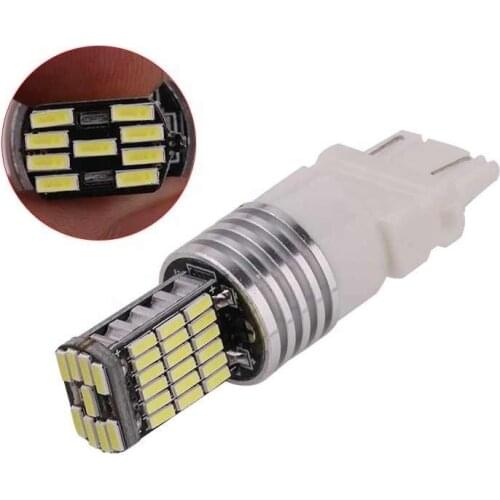 28pcs/Lot Led 3157 Socket T25 Switchback Amber Canbus 12v 24v Truck Light Interior For Car Inside 45smd Red White Available