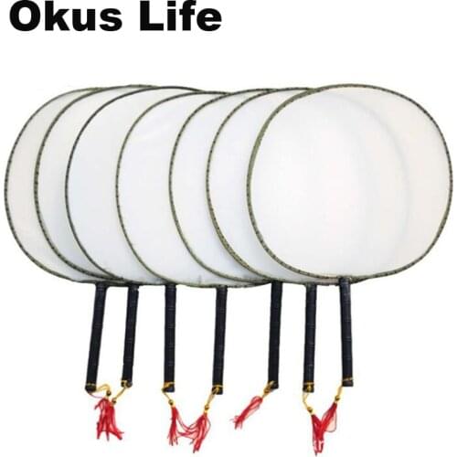 New 5X 10PCS DIY Blank Fans Children Painting Tools Craft Toys Kids Painting Crafts Toys Kids Hand-painted Blank Decor Fan Arts