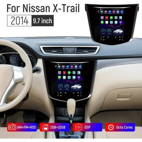 2+32GB 9.7inch Vertical Screen Car Radio Carplay For Nissan X-Trail 2014 WIFI Car Radio Multimedia Video Player Android 10