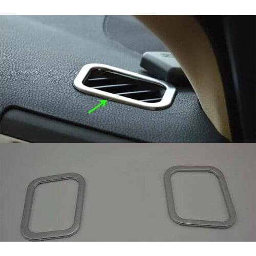 Car Accessories Interior Decoration ABS Front Upper Air Vent Outlet Cover Trims For Toyota Highlander 2015 Car Styling