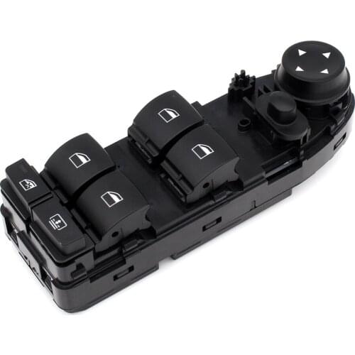 Car Window Lifter Switch Control Replacement Kit Parts Button Black Set Electrical System for BMW 5 Series Low With E60 E61