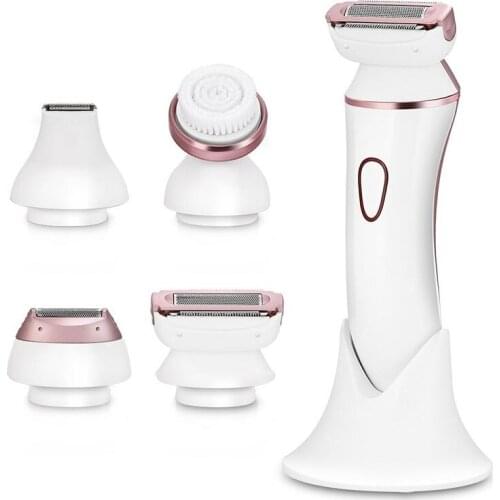 PRO 4IN1 washable facial epilator grooming kit nose ear eyebrow trimmer beard hair removal women body electric epilator