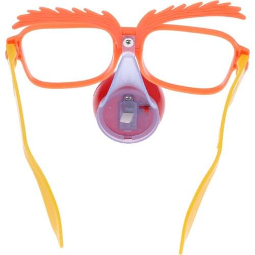 Circus Clown Red Nose Eyeglasses Adult Kids Fancy Dress Novelty Gag Gift