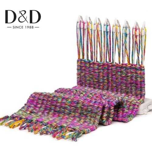D&D Scarf Knitting Machine Knitting Loom Knit Hobby Tool Kits with Knitting Wool Yarn Child Educational Toys Craft Needlework