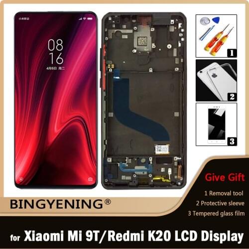 Original For Xiaomi Mi 9T Pro/Mi 9T LCD Display Screen Touch Digitizer Assembly For 6.39‘’ Redmi K20/K20 Pro With Frame Replace
