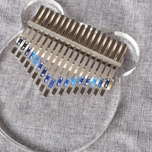 17 Key Kalimba Thumb Finger Piano Sanza Mbira Calimba Play with Guitar Musical Instruments 17 Key Transparent Thumb Piano