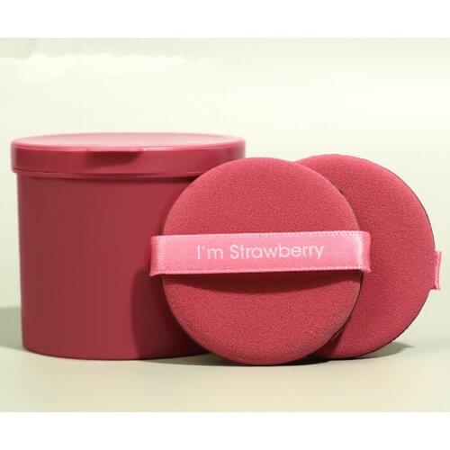 Strawberry Cosmetic Puff Set Double Side Women Soft Makeup Sponge Beauty Blender Make Up Powder Tools