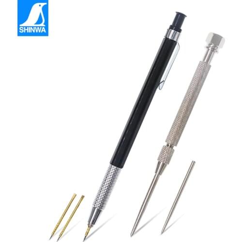 SHINWA Steel Scribe Needle Marker tile knives Drawing needle fitter tool alloy Steel Plate Mark Needle Punch