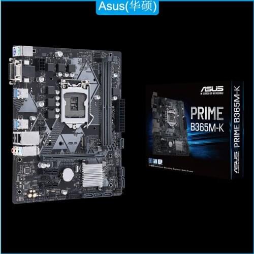 ASUS PRIME B365M-K Intel LGA-1151 mATX Motherboard with LED lighting DDR4 2666MHz M.2 support SATA 6Gbps Mother board