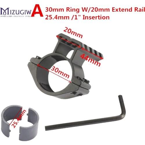 Mizugiwa Air Gun Rifle Scope Barrel Mount 1"/ 25.4mm 30mm Ring Adapter w/ 20mm Picatinny Rail Mount weaver Base caza hunting