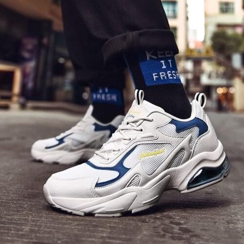 Mens Brand Casual Shoes Summer Korean Version Increase The Thickness of The Air Cushion Breathable Dad Casual Sports Shoes Men