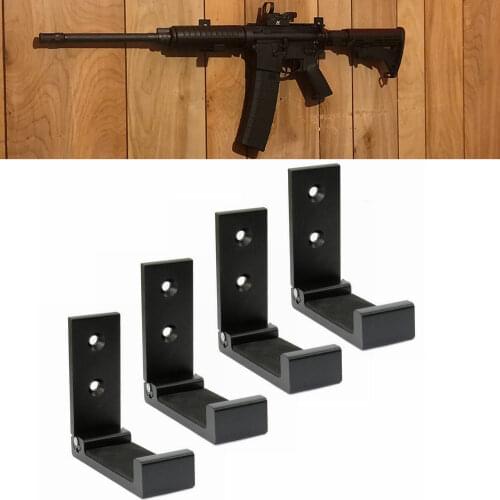 Gun Rack Wall Mount-Gun Racks Folding Shotgun Hooks Hangers Scratchproof with Soft Padding fit Indoor Hanging Any Gun,Sword,Bow