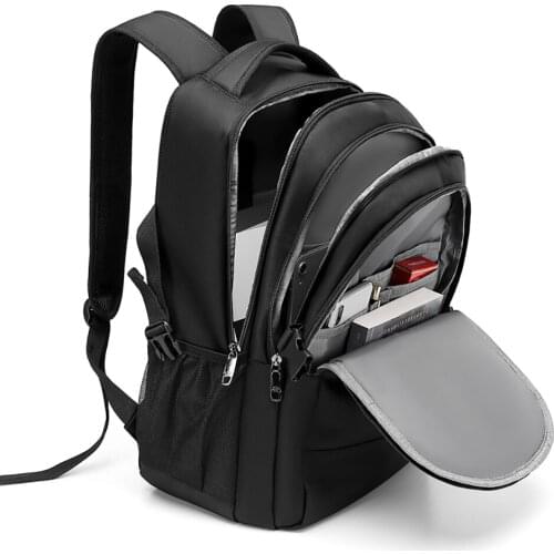 Rainyear Laptop Backpack School Anti Theft Nylon 27L 32L Men 16 17 inch Fashion Travel Backpacking Backpack Male Backpack Black